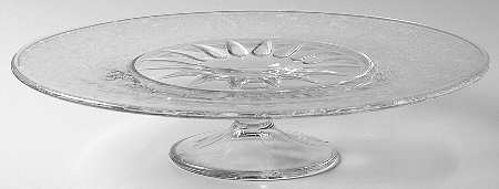 Prelude (Long Stem, Rippled Bowl) Footed Cake Plate