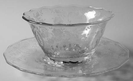 Prelude (Long Stem, Rippled Bowl) Mayonnaise Bowl & Underplate