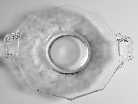 Prelude (Long Stem, Rippled Bowl) 2 Handled Plate
