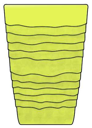Ripples Yellow (Satin)