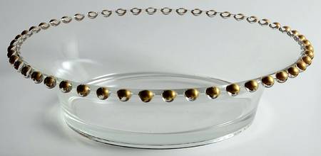 Candlewick Gold 10" Round Bowl