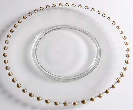 Candlewick Gold Service Plate