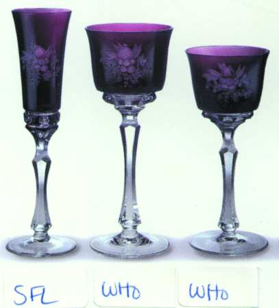 Duke of Gloucester Amethyst Fluted Champagne