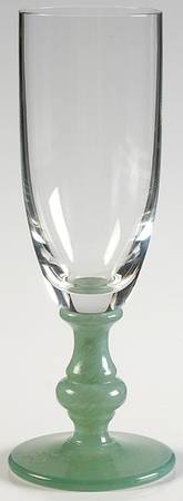 Isabelle Green (Dark Jade) Fluted Champagne