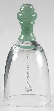 Isabelle Green (Dark Jade) Bell Made From Claret Glass