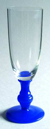 Isabelle Blue Fluted Champagne