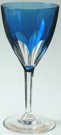 Gevaert TCPL Clear Cobalt Blue Water Goblet