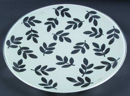 Ice White (Leaf or Plain Motif) 16" Torte Plate