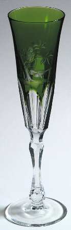 Rothschild Emerald Green Fluted Champagne