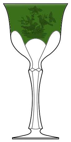 Rothschild Emerald Green Hock Wine
