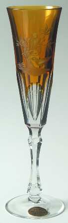Rothschild Amber Fluted Champagne