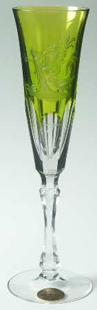 Rothschild Yellow Green Fluted Champagne
