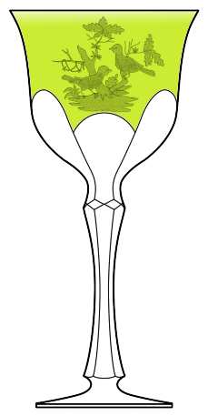 Rothschild Yellow Green Wine Hock
