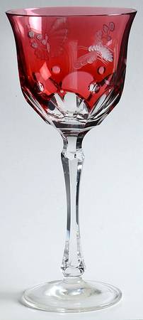 Springtime Raspberry Water Goblet