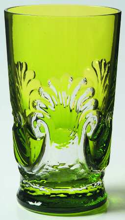 Sculptured Shell Yellow Green Highball