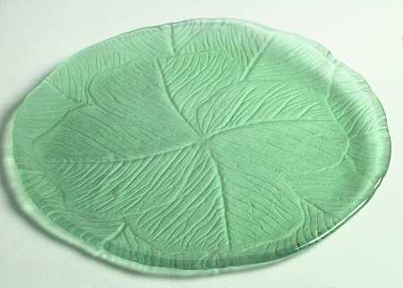 Cabbage Salad Satin Light Green Torte Plate