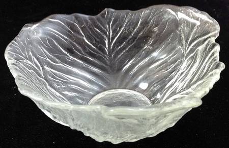 Cabbage Salad Clear Individual Salad Bowl