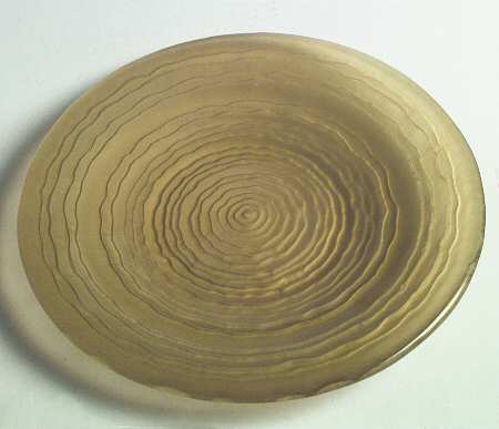 Ripples Amber (Frost) Dinner Plate