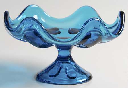Epic Blue (Bluenique) Round Compote (Height X Width)