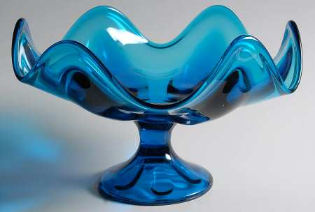 Epic Blue (Bluenique) Round Compote (Height X Width)
