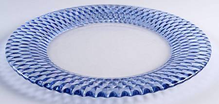 Boston Blue 12" Round Buffet Plate