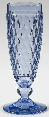 Boston Blue Fluted Champagne