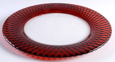 Boston Red 12" Round Buffet Plate