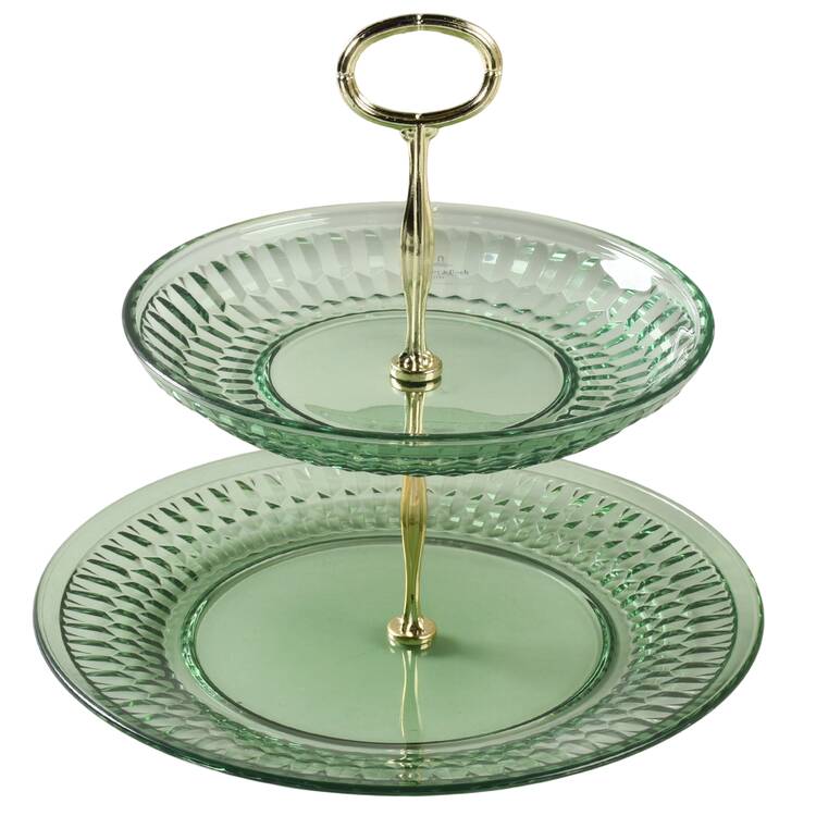 Boston Green 2 Tier Serving Tray HC