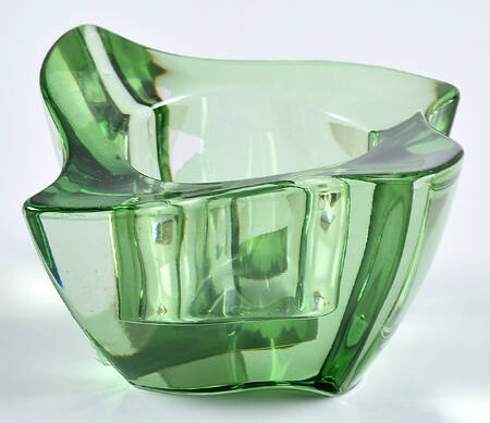 New Wave Square Green Votive Candleholder