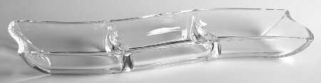 New Wave Square 11" Oblong 3 Part Celery/Relish