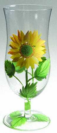 Flora Handpainted Iced Tea