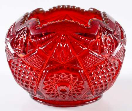 Yesteryear Ruby 4" Rose Bowl