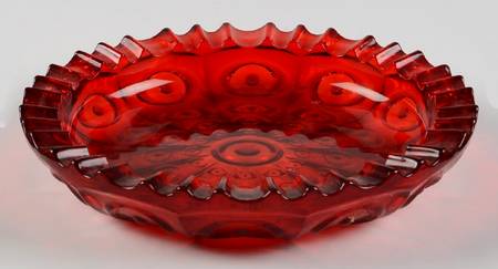 Yesteryear Ruby Ashtray