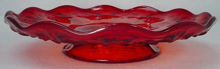 Yesteryear Ruby Footed Plate