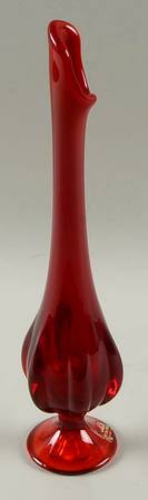 Epic Six Petal Ruby 12" Swung Bud Vase
