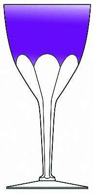 Gevaert TCPL Clear Violet Water Goblet
