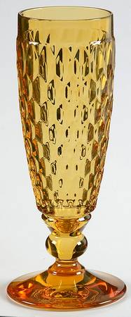 Boston Amber Fluted Champagne
