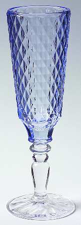 Retro Country Blue Fluted Champagne