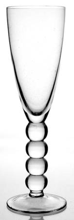 Celebration (Various Color Bowl, Clear Stem) Fluted Champagne