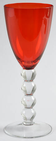 Celebration (Various Color Bowl, Clear Stem) Red (Colored) Wine