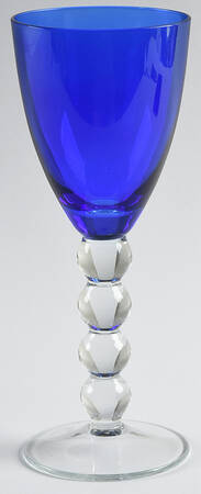 Celebration (Various Color Bowl, Clear Stem) Cobalt Blue Wine