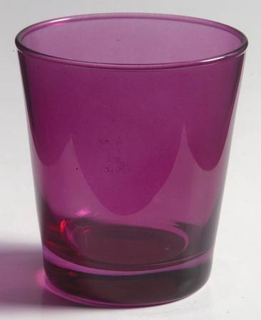 Celebration (Various Color Bowl, Clear Stem) Violet Double Old Fashioned
