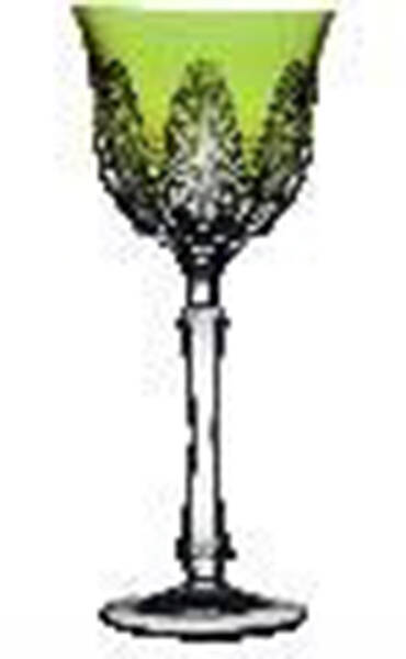 Captiva Yellow Green Water Goblet