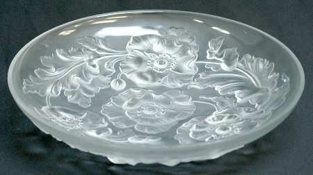 Clear Frosted (Giftware) 13" Poppy Bowl