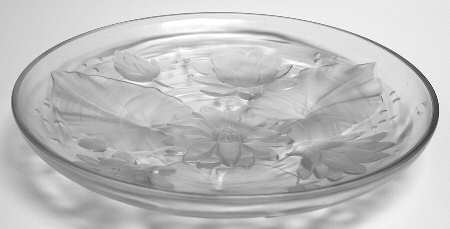 Clear Frosted (Giftware) Water Lily Bowl