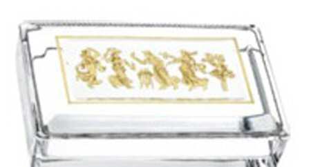 Dans de Flore Clear (Knob Stem) Rectangle Box with Lid
