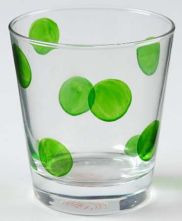Dot Glass Green Double Old Fashioned