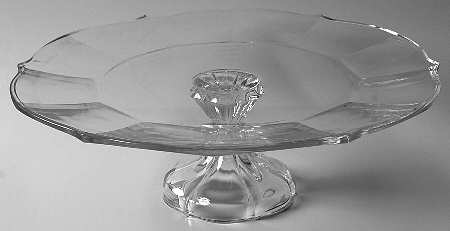My Garden (Clear) Footed Cake Plate