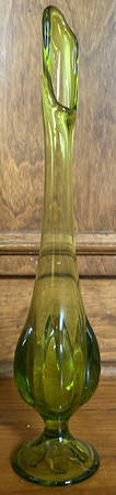 Epic Six Petal Green 12" Swung Bud Vase