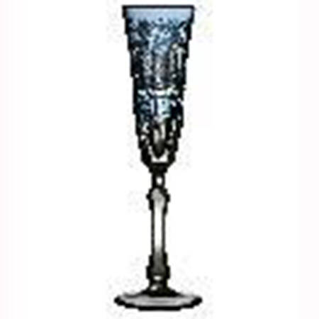 Athens Sky Blue Fluted Champagne